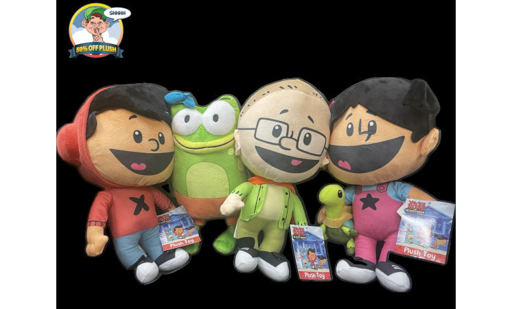PBS LICENSED PLUSH, XAVIER RIDDLE & LET'S GO LUNA