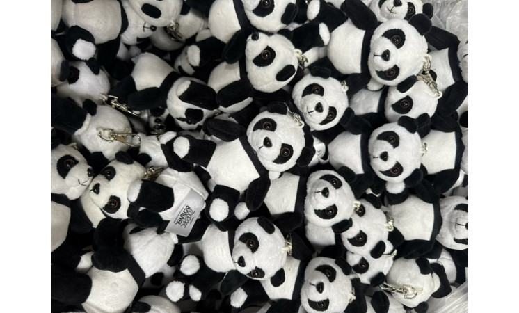3" Plush Panda Keychain