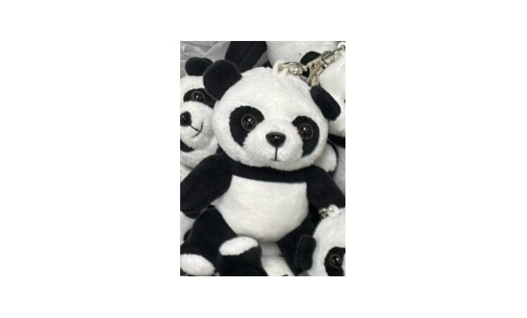 3" Plush Panda Keychain