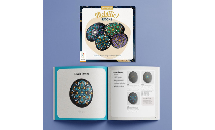Paint Your Own Metallic Rocks 18ct Case - $5.50ea