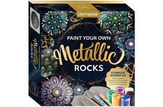 Paint Your Own Metallic Rocks 18ct Case - $5.50ea