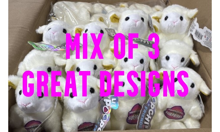 3" POOPCHI PLUSH MIX - 360ct CASE - $0.90 ea