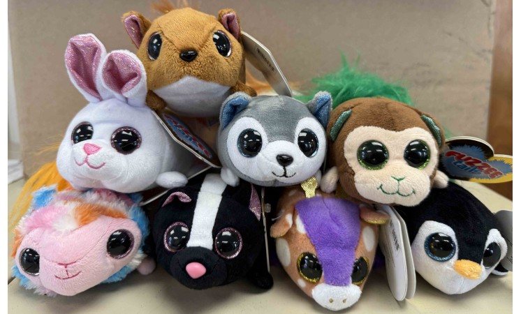 4-5" FUZZY TAIL MIX-300ct Case - $1.25ea