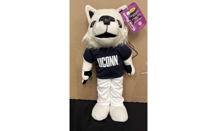18" UCONN HUSKIE PLUSH-25ct Case - $3.16ea