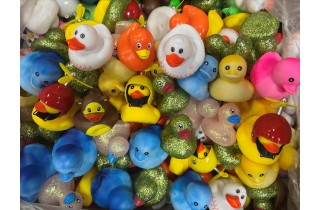 2" GLITTER DUCK MIX-400ct Case  - $0.36 ea
