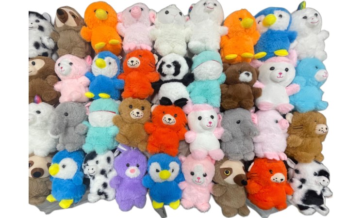 8" PLUSH FURRY MIX 180 ct Case - $1.66 ea