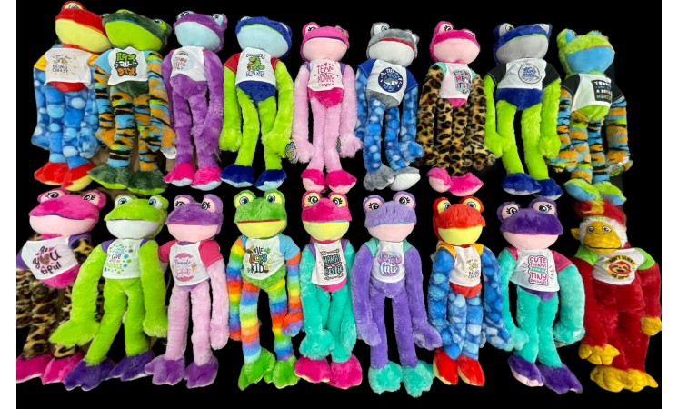 23" FROG PLUSH MIX - 90ct Case - $2.99 ea