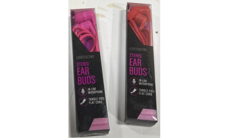 70% OFF - Infinitive Stereo Earbuds - 500ct Case