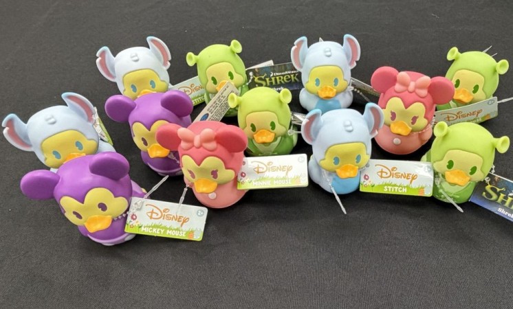3" Mickey, Stitch & Shrek Ducks 84ct - $2.38ea