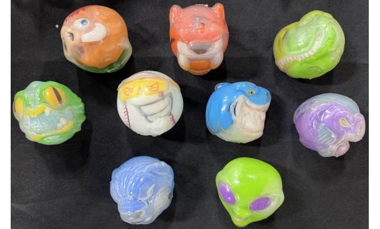 3" Squasherz Squish Balls 144ct case - $1.25ea