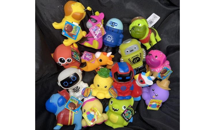 6-8" Rubber Animal & Space Mix - 100ct Case  - $1.75 ea