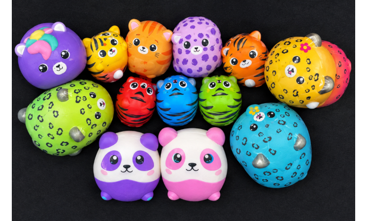 4-8" Animal Squish 100ct case - $1.75ea