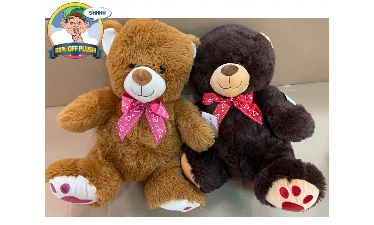 19" HEART BEAR-20ct Case - $7ea